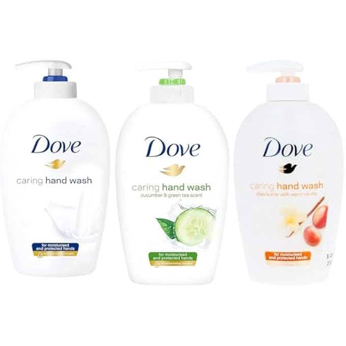 VARIETY PACK HAND WASH- SHEA BUTTER WITH WARM VANILLA, DEEPLY NOURISHING AND CUCUMBER & GREEN TEA, 8.45 OUNCE